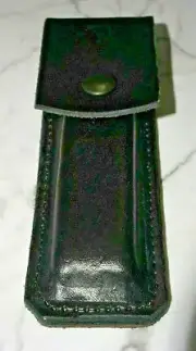 Custom Handmade Black Leather Sheath for Kershaw 5150 Bali Song Folding Knife