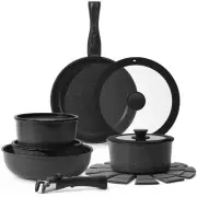 15Pcs Pots and Pans Set Non Stick, Cookware Sets with Detachable Handle, Nons...