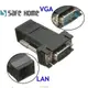 SAFEHOME VGA 轉 RJ45轉接頭 網線傳輸VGA信號 VGA 轉網線可延長接頭(一對) CA580