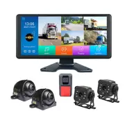 5ch 10.36" touch Quad Monitor DVR AHD Backup camera For Truck Semi Box Bus RV
