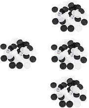 Totority 4sets Replacement Checkers Pieces for Chess Game Lightweight Portable Smooth Travel Accessory for Board Games