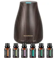 Essential Oil Diffuser with 6 Oils Set – 100ml Aromatherapy Diffuser & Cool Mist
