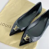 在飛比找PopChill優惠-[二手] Louis Vuitton 尖頭平底鞋 黑色皮革L