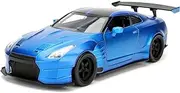 Jada Toys Fast & Furious 1:24 2009 Brian's Nissan GT-R R35 Ben Sopra Die-cast Car, Toys for Kids and Adults Blue (98271)