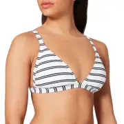 Seafolly Women's Standard Fixed Triangle Over The Shoulder Bikini Top Swimsuit,