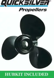 QuickSilver Black Diamond 12 1/2 x 8 QA2060X Aluminum Prop For Force 40-75HP