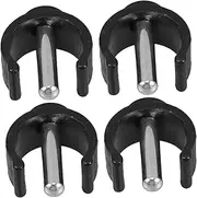 4Pcs Adjustable Latch Clamp Crutch Handle Clips for Tubes Sturdy Thermoplastic with Reinforcements Secure Clips for Wheelchair Walking Sticks