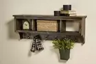 Entryway Coat Rack with Storage and Organization Cubby Wall Coat Rack with Hooks