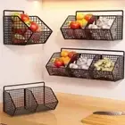 Wall Mounted Kitchen Storage Rack Condiments Spice Storage Box Kitchen