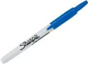 Sharpie Retractable Permanent Marker Fine Blue 12 Pack