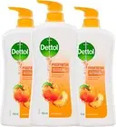 Dettol Profresh Shower Gel Body Wash Peach Burst 950Ml X 3 Pack