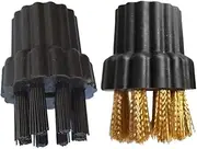 FOMIYES 10Pcs Multi Purpose Cleaning Machine Brush Head Durable Steam Washer Head for Home Use Assorted Color Hair and Copper Brush Heads for Household Appliances