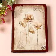 Floral Hardcover Journal - Note Book - Vintage Style - Junk Journal Diary