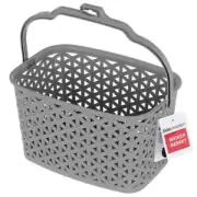 Plastic Peg Basket Wicker Design Laundry Clothes Wash Storage Organiser Holder
