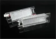 FIQOME 2x LED Licence Number Plate Light White Canbus, for Astra H J Corsa C D E Insignia Meriva B Zafira Astra K Car Number Plate Led Light