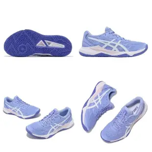 【asics 亞瑟士】排球鞋 GEL-Tactic 12 女鞋 紫 白 吸震 回彈 亞瑟膠 室內運動 羽排鞋 亞瑟士(1072A092400)