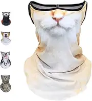 3D Cat Ski Balaclava Sheisty Face Mask, Cute Balaclava Face Mask, Ear-Mounted Sun Protection, for Outdoor