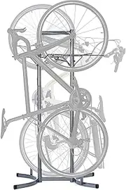 Heavy Duty 2 Bike Upright Rack by Delta Cycle - Freestanding Vertical Bike Storage Rack Holds Up to 150 lbs - Tool-Free Adjustable Bike Stand for E-Bikes, MTB, Fat Tire & Road Bike