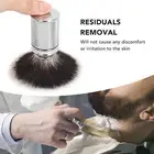 Barber Lathering Brush Soft Nylon Hair Quick Dry Anti Slip Handle Beard Foam GRS