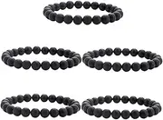 WOFASHPURET 5pcs Agate Charm Bracelet Frosted Beads Jewelry Stylish String Bracelets for Ages