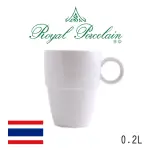 【ROYAL PORCELAIN泰國皇家專業瓷器】PRIMA咖啡杯/高可疊(泰國皇室御用白瓷品牌)