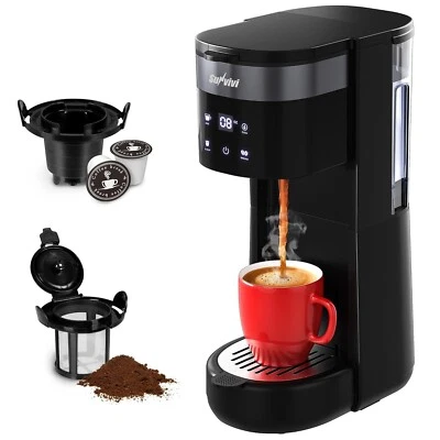 Single Serve K-Cup Pod Coffee Maker Black 3 Brew Sizes