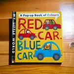 RED CAR, BLUE CAR 交通工具立體書 硬書