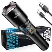 Esgofo Rechargeable Flashlights High Lumens 2000 Long Range 3280FT Super Brig...