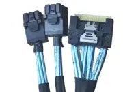 Slim SAS4.0 SFF-8654 8X to 2 * mini SAS HD SFF-8643 connection data cable 95cm