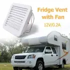 Silent 12V Fridge Vent with Fan for RV Trailer Caravan Side Air Ventilation Fan