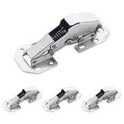 90 Degree 10 Pack Hidden Soft Close Surface Mount Spring Hinges Concealed Cab...