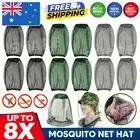 4x/8x Mosquito Fly Head Net Insect Mesh Hat Bee Bug Mozzie Protector Outdoor AU