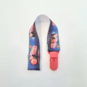 Dummy Clip - Ribbon Pacifier Holder - Baby Shower Gift - CARS Lightning McQueen