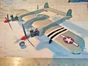 Control Line Airplane Model Cox 049 P38 Lightning Almost Ready To Fly
