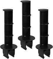 FONDOTIN 3pcs Toilet Chair Tissue Holder Paper Towel Holder Toilet Paper Holder Toilet Tissue Stand Commode Paper Holder Toilet Paper Organizer Commode Chair Paper Holder Black Plastic