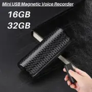 16/32GB Spy Digital Voice Activated Recorder Magnetic Hidden Audio Record Device