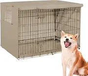 Pet Cage Cover - Dog Crate Cover, Oxford Crate Cove | Oxford Kennel Cover | Windproof Dog Cat Cage Cover, Dog Kennel Cage Cover, Waterproof Kennel Cover for Pets Privacy, Dog Cage Cover