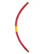 2 GAUGE Interconnecting Copper Cable, 12-Inch Length with Bare Cable Ends (Red)