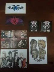 BlackRain Sticker Post Card Condom Lot - French Sleaze Rock - 80s Hair Metal