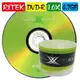 50片-RITEK X版 DVD-R16X/4.7GB/120MIN空白燒錄光碟片