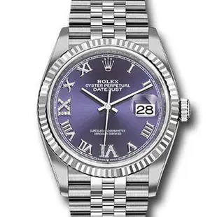 ROLEX 勞力士 126234 Datejust 蠔式經典 紫色VI鑽石面 -36mm