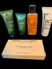 Peter Thomas Roth -Lotion-Shampoo, Conditioner -Massage Bar, Cleanser, Travel