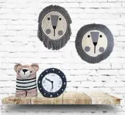 Macrame lion wall hanging / boho decor SCOUT