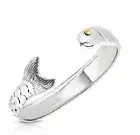 Premium Cape Cod Fish Cuff Bracelet 14K Gold & 925 Sterling Silver Size: 8"