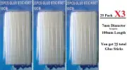 75 Hot Glue Gun Sticks Aprox: 7mm x 100mm New packed 25pcs x3