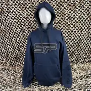 NEW SP Logo Pull Over Hooded Sweatshirt - Blue - Medium