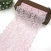 18 cm Vintage Lace Border Vintage Lace Rollers Centre Piece Chair Sash Lace Bow Ballet Skirt Flowers Pattern Decorative Ribbon Lace Flower Border (2 Yards)