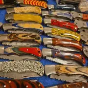 30 PCS Custom LOT OF Mix HANDLE FOLDING KNIFE WITH SHEATH