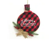 C258 Christmas Wreath Pendant Listing Venue Decoration Props Wreath Decoration Door Hanging Welcome Doorplate