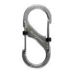NITE IZE S-BINER SLIDELOCK S型帶鎖不鏽鋼扣環-3號 LSB3-11-R6 銀色